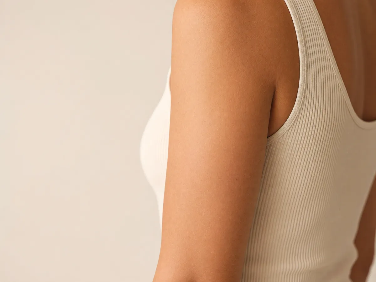 Back of the upper arm (triceps)
